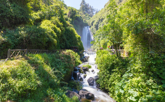 peguche waterfall ecuador 