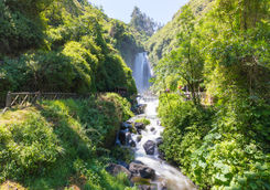 peguche waterfall ecuador 